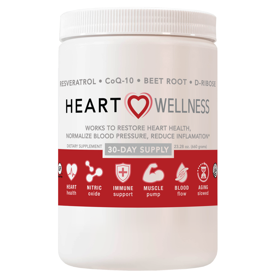 Heart Wellness, works to restore Heart Health, normalize Blood Pressure, Reduce Inflammation. Nitric Oxide Booster!